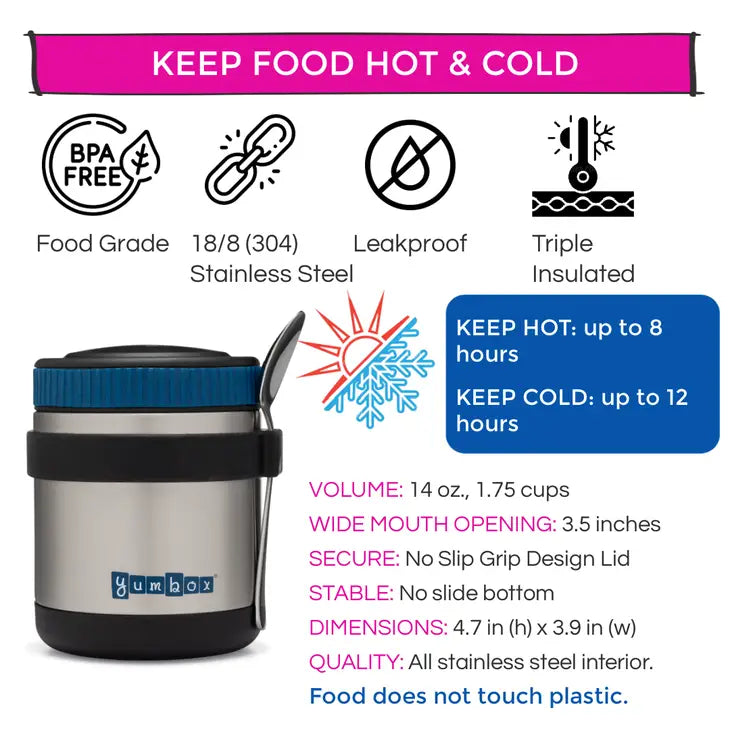 Yumbox Zuppa Thermobecher Schwarz