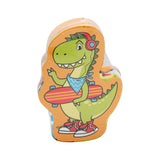 Magisches Handtuch Zauberhandtuch Dino Skateboard