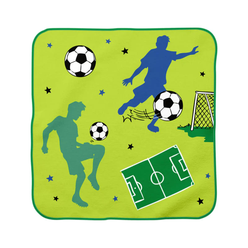 Magisches Handtuch Zauberhandtuch Fussball Grün
