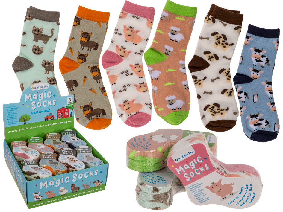 Zaubersocken Bauernhoftiere assortiert
