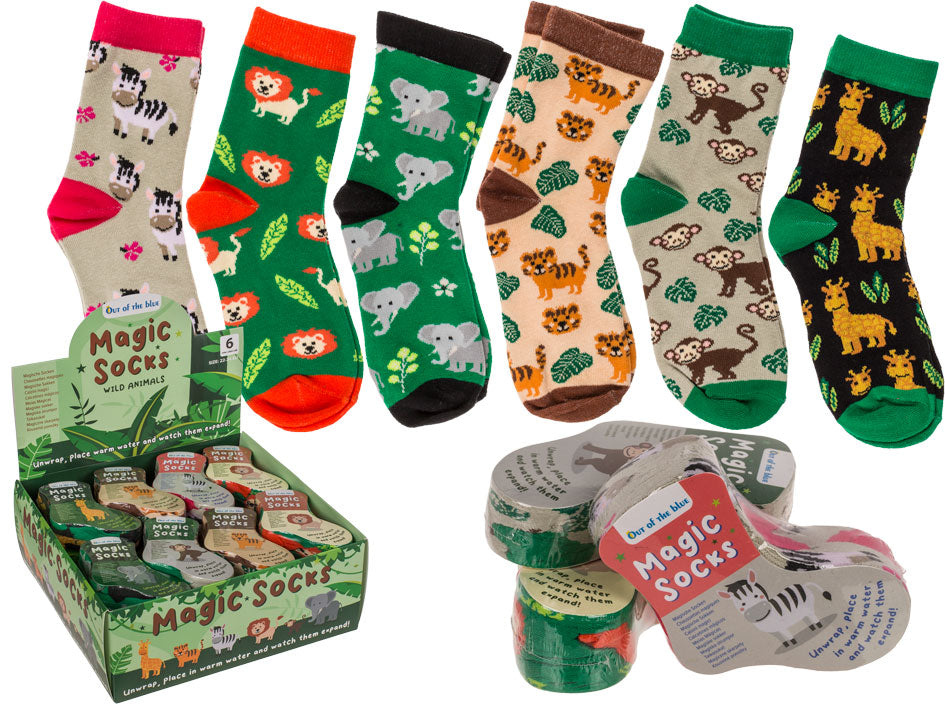 Zaubersocken Zootiere assortiert