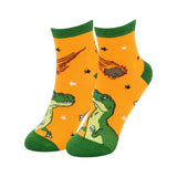 Zaubersocken Gross Dino Orange Grün