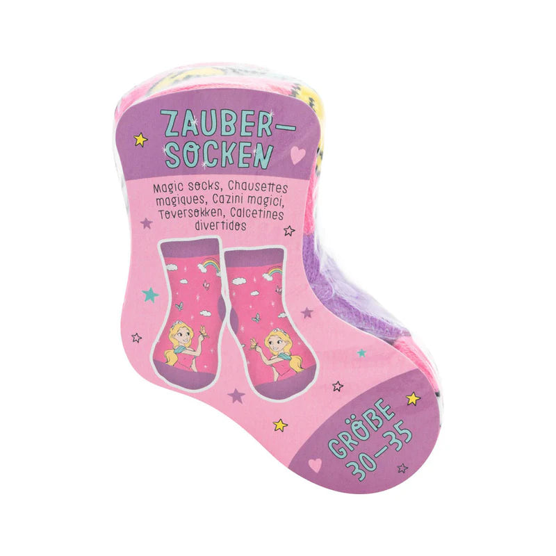 Zaubersocken Gross Prinzessin Rosa Lila