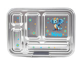 Edelstahl Znünibox Baurelia Box Eco mit 5 Unterteilungen Weiss