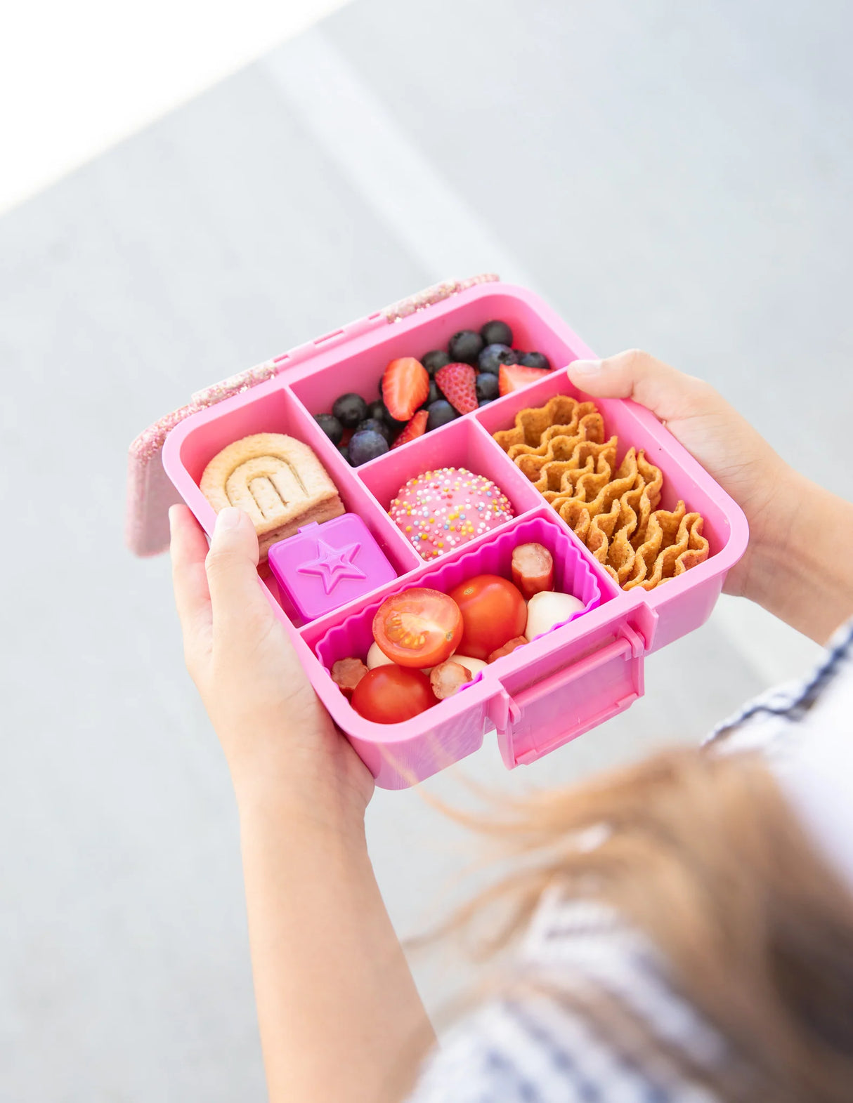 Znünibox MontiiCo Lunchbox Bento Five Glitzer Rosa
