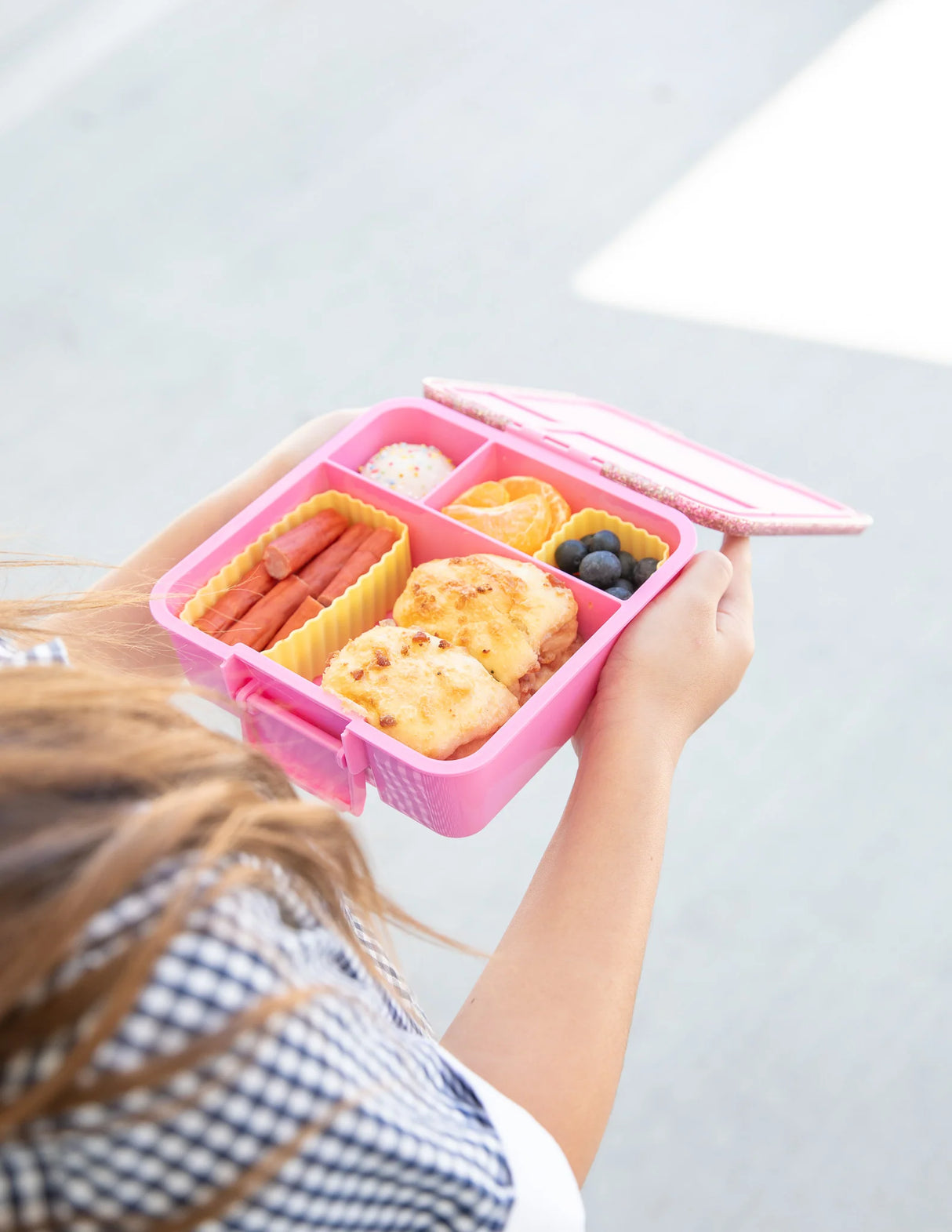 Znünibox MontiiCo Lunchbox Bento Three Glitzer Rosa