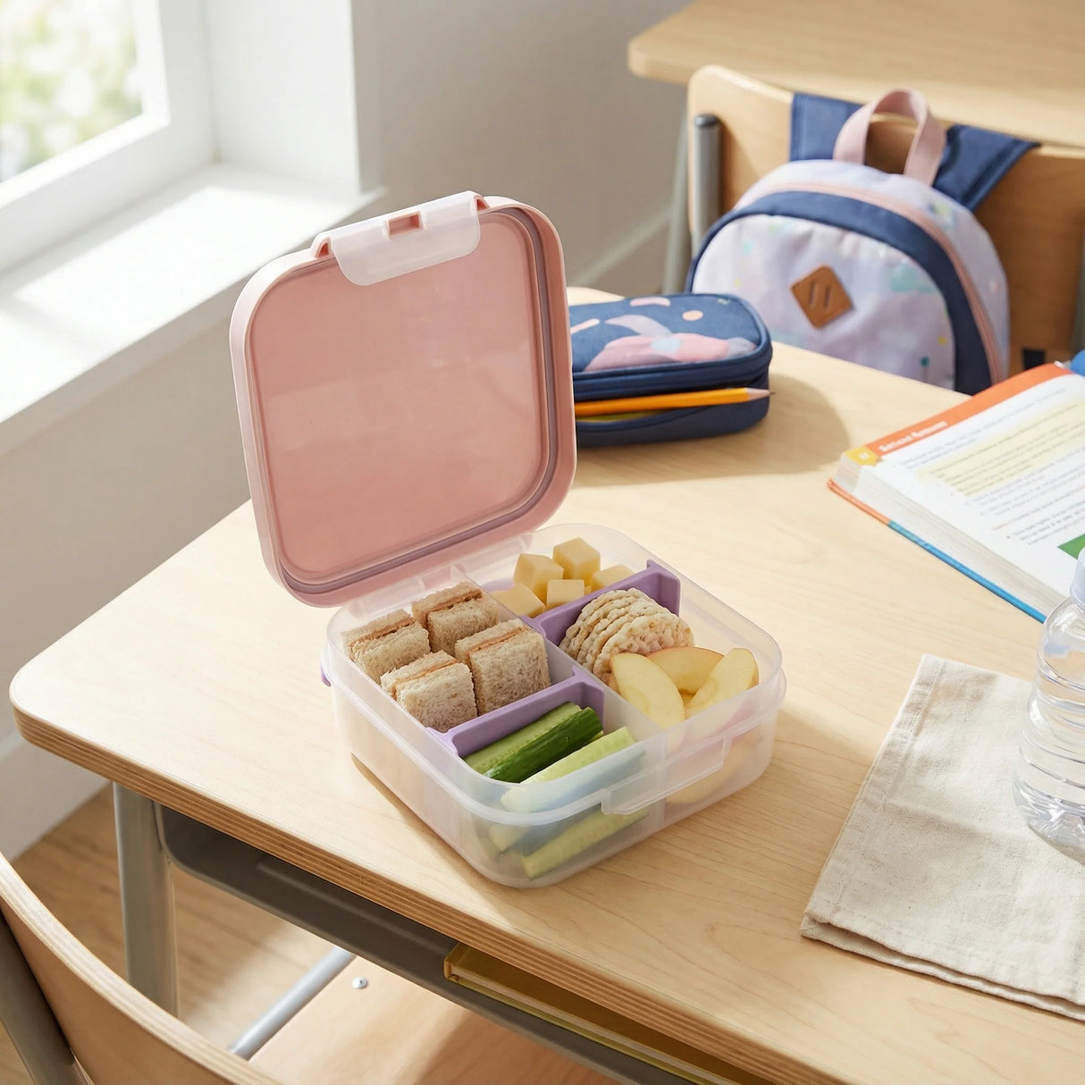 Znünibox Melii Bento Box Multi Rosa