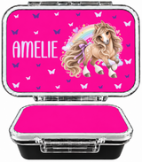 Edelstahl Znünibox Pink