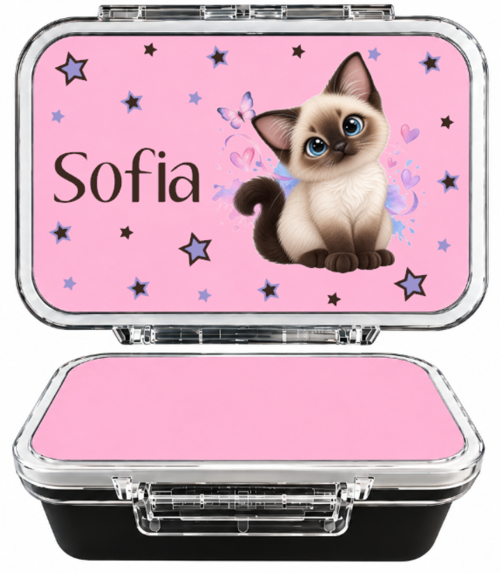 Edelstahl Znünibox Rosa