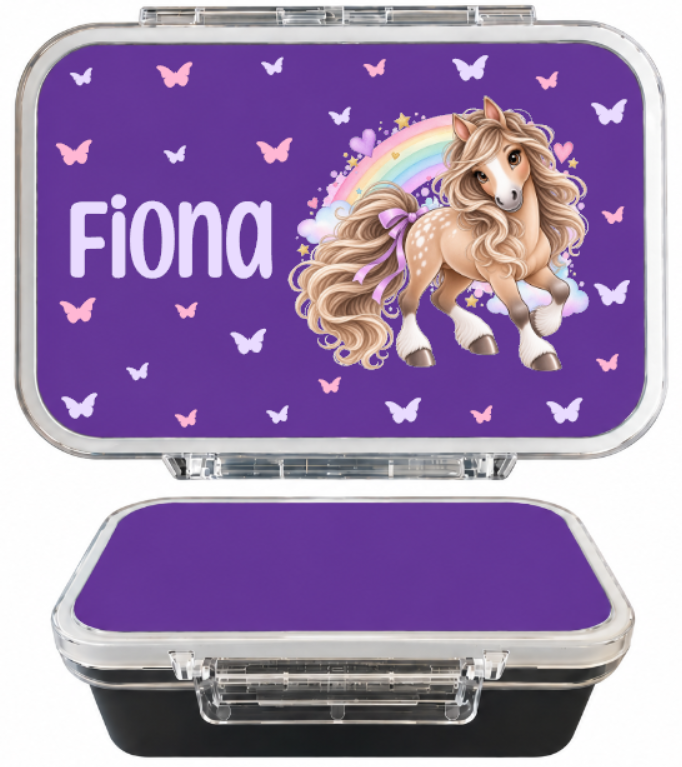 Edelstahl Znünibox Violett