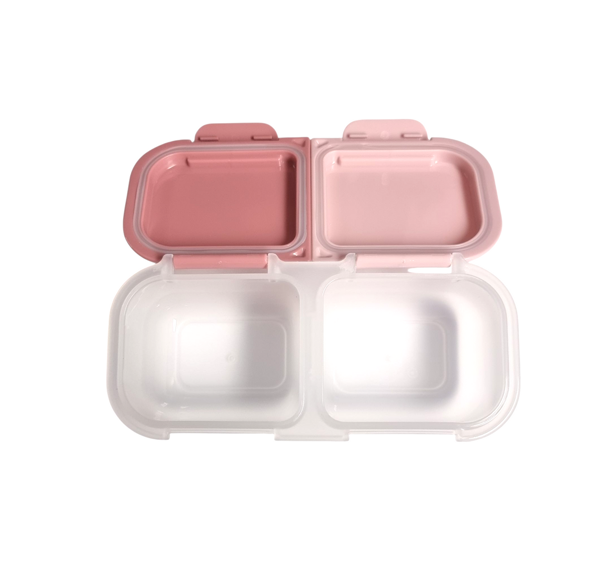 Znünibox Snackbehälter mit 2 Unterteilungen Rosa