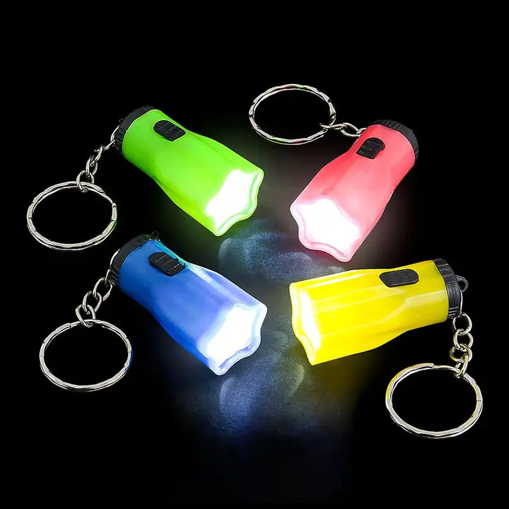 Schlüsselanhänger Taschenlampe Mini Stern assortiert