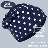 Kinder Winter Beanie Mütze & Loop Schal Reflektierend Punkte