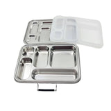 Edelstahl Znünibox Baurelia Box Eco mit 5 Unterteilungen Mint
