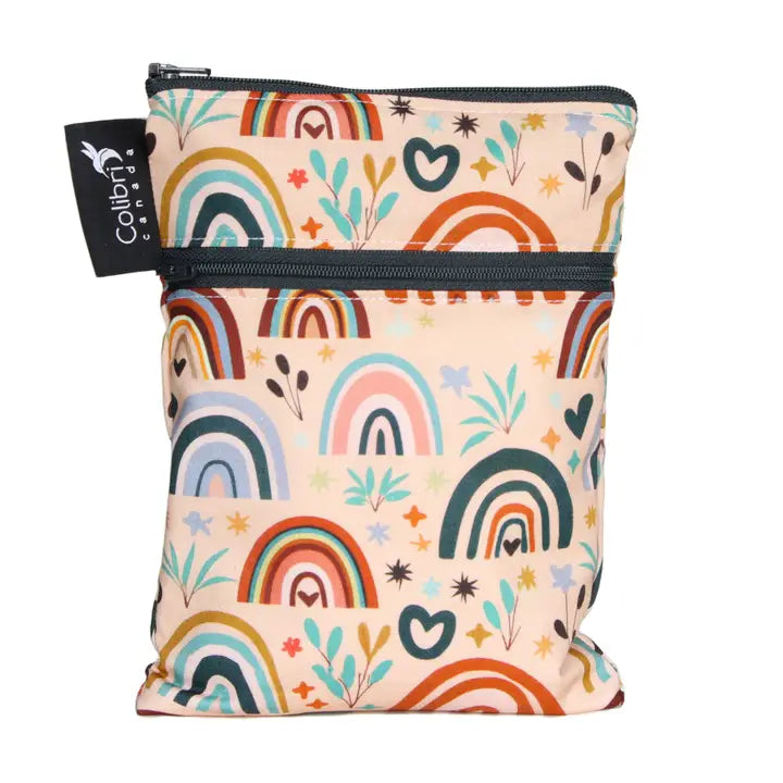 Wetbag und Lunchbag Colibri Regenbogen Coral