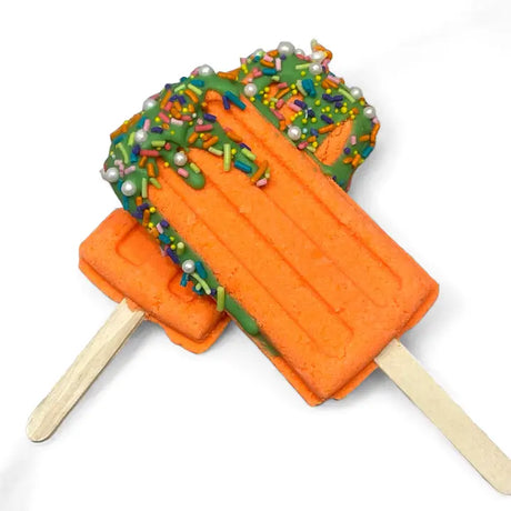 Badekugel handgemacht Glace Orange