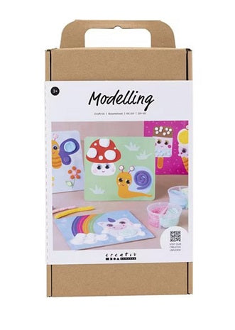 Bastelset Modellieren Foam/Silk Clay, Dekoplatte