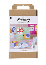 Bastelset Modellieren Foam/Silk Clay, Dekoplatte