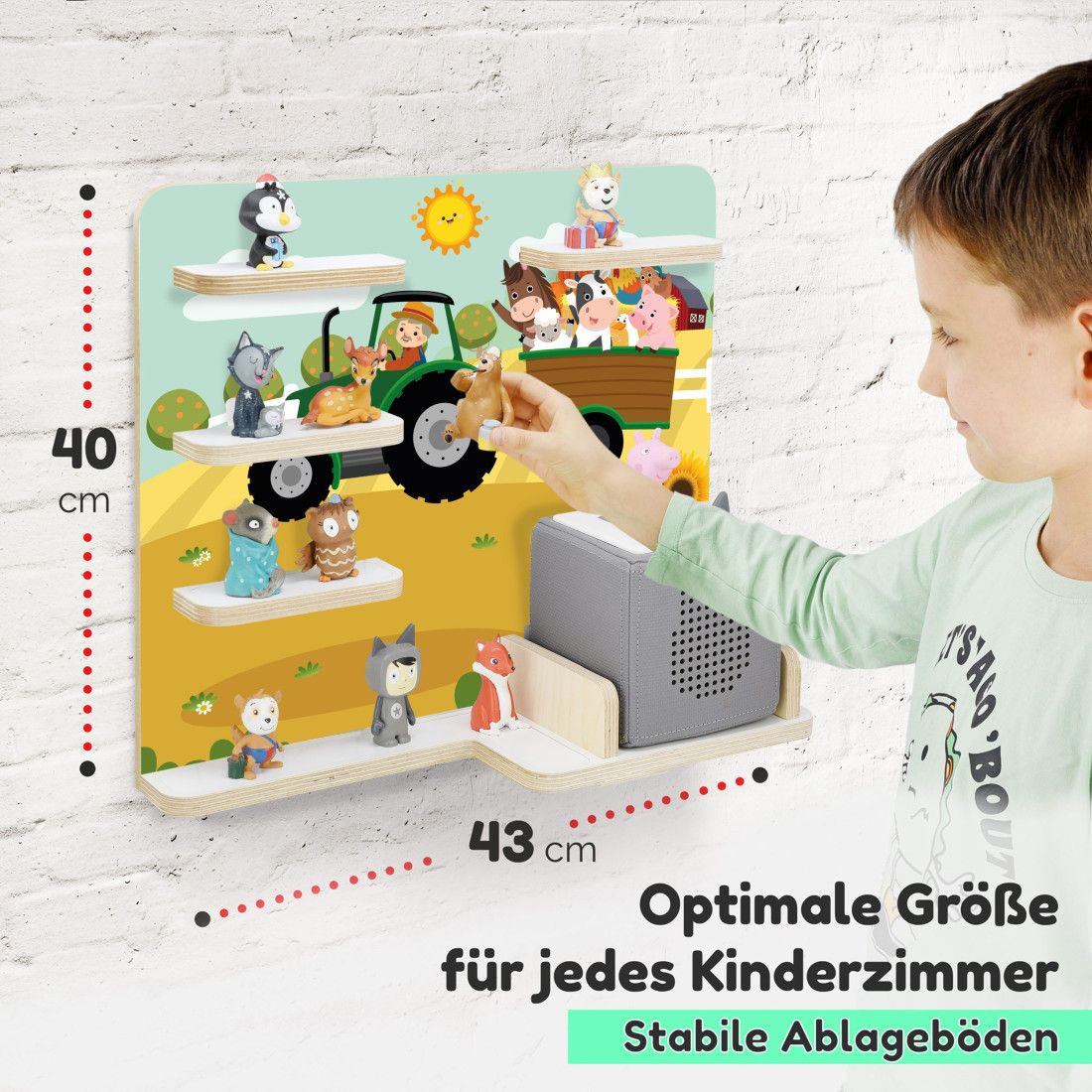 Toniebox 1 & 2 Regal Bauernhof