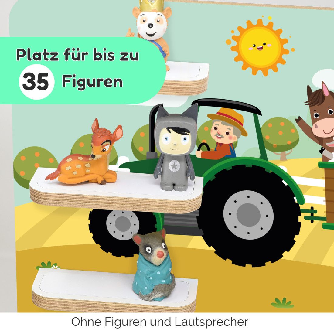 Toniebox 1 & 2 Regal Bauernhof