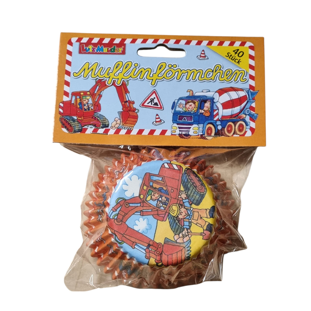 Muffinförmchen Set Baustelle & Bagger