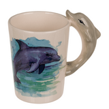 Kinder Porzellantasse 3D Delfin
