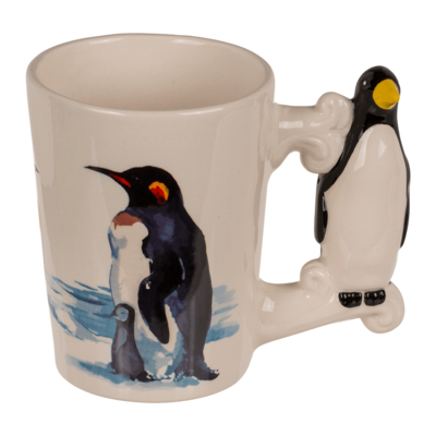 Kinder Porzellantasse 3D Pinguin