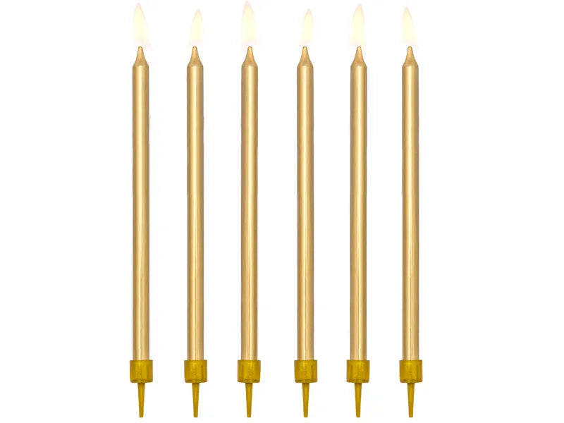 Geburtstagskerzen 12.5cm Metallic Gold