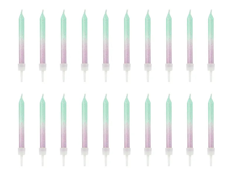 Geburtstagskerzen Pastell Ombre