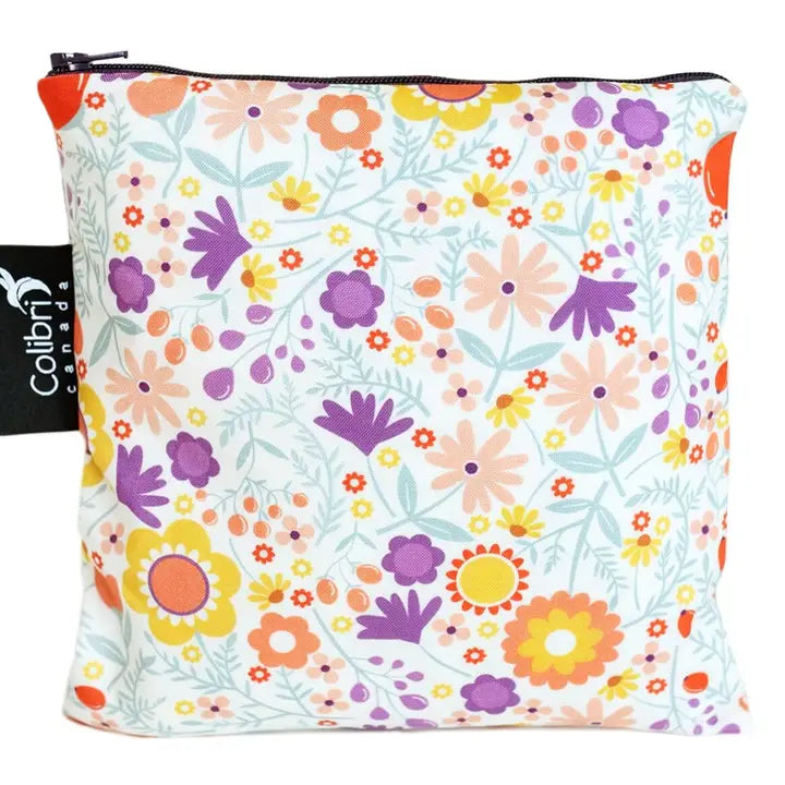 Lunchbag Colibri Blumen Violett