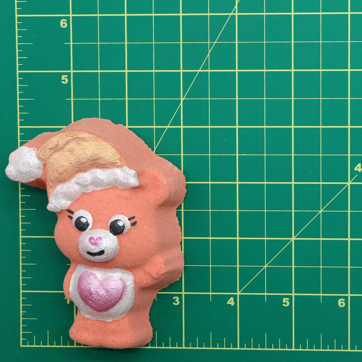 Badekugel handgemacht Weihnachten Bär mit Herz