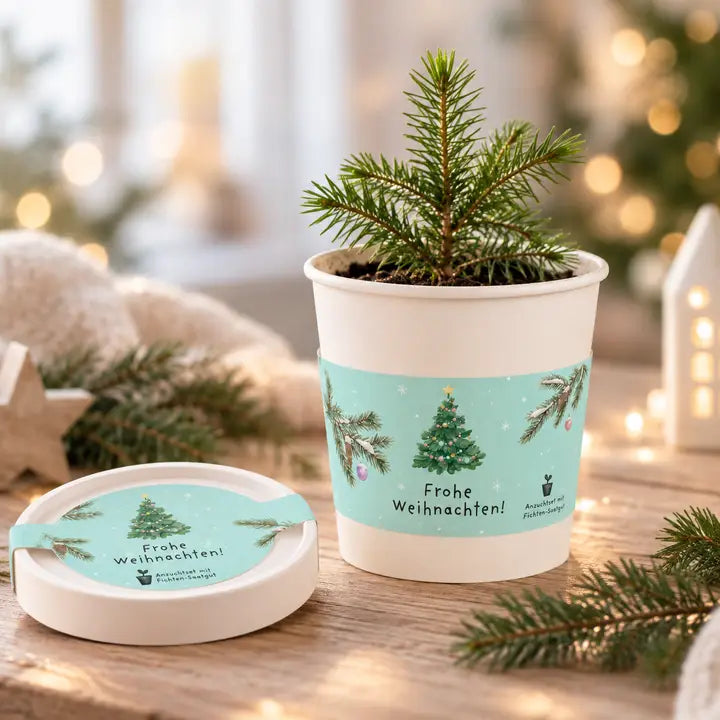 Blumenbecher - Frohe Weihnachten