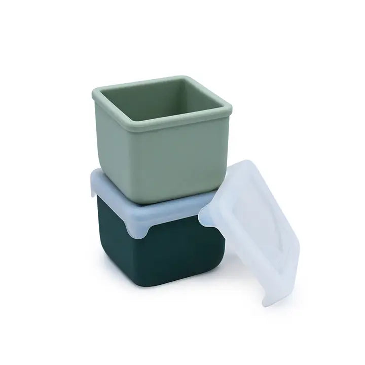 Snackbehälter XL aus Silikon Sage / Salbei