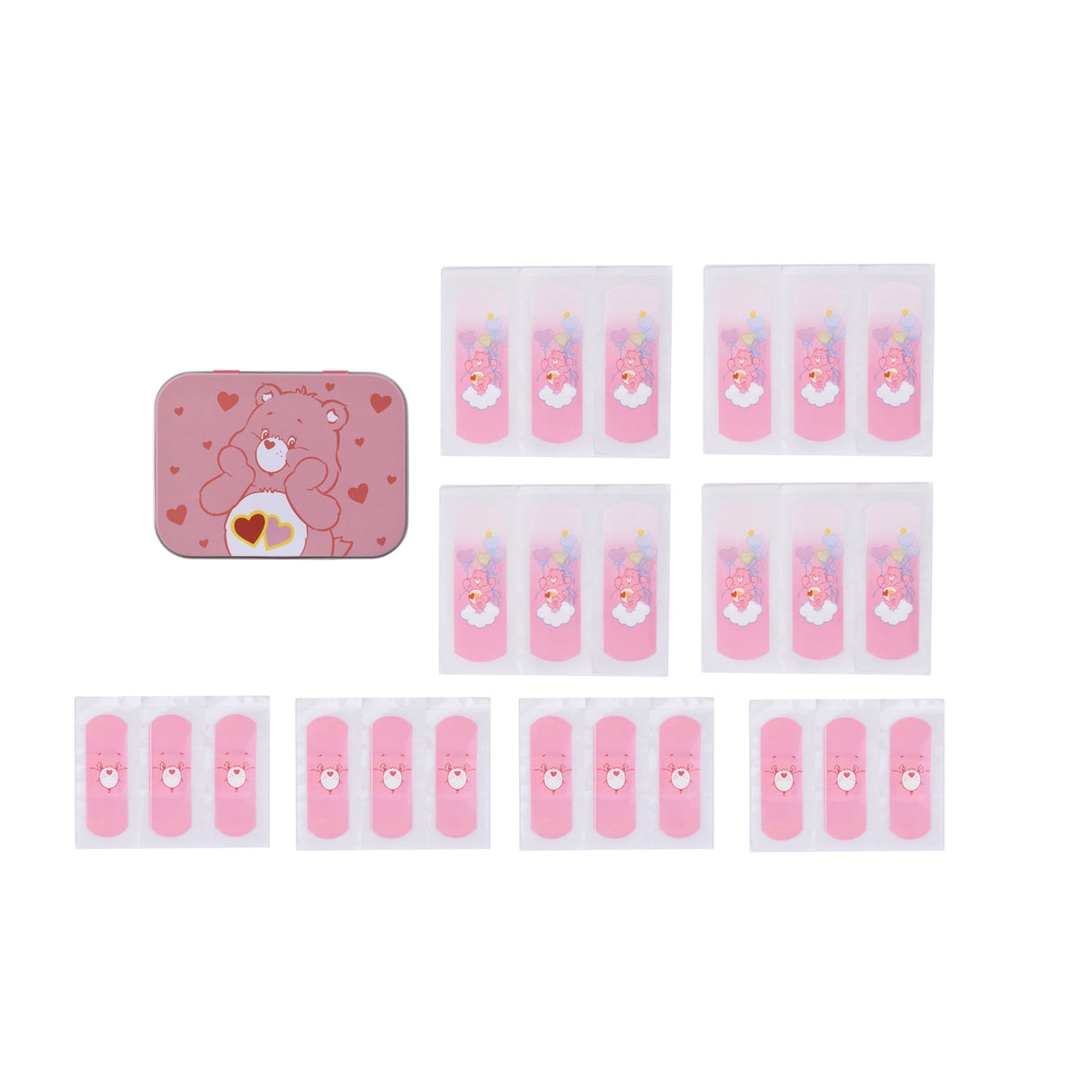 Kinderpflaster in Metallbox Glücksbärchi Rosa