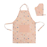 Kinder Kochschürze mit Handschuh Alphabet