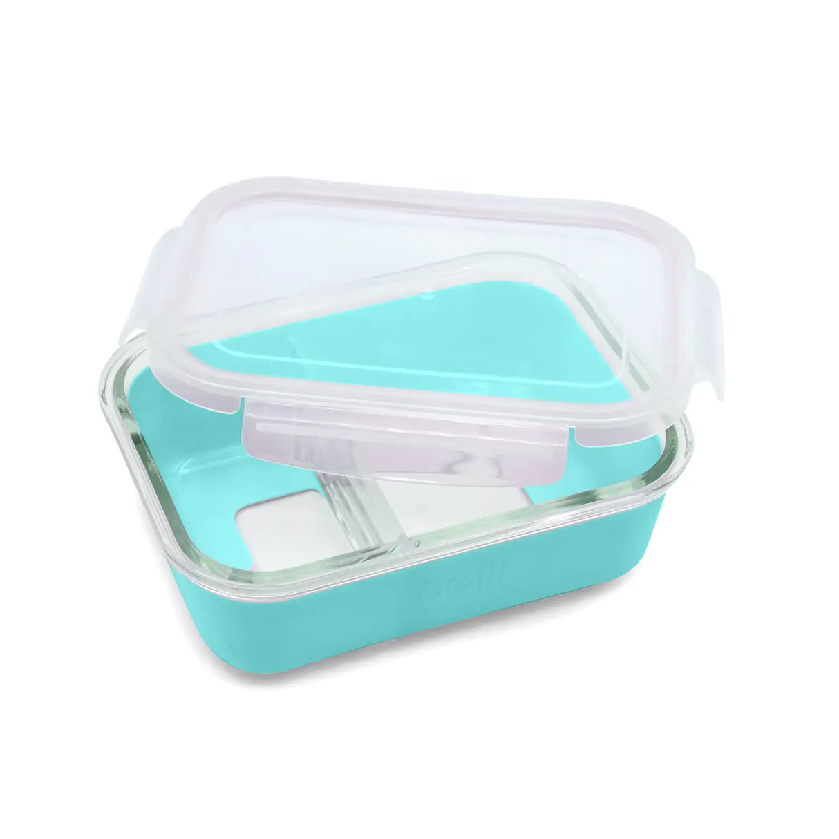 Znünibox Bentobox Melii aus Glas mit Silikonhülle Türkis