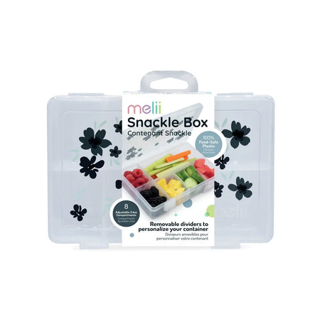 Znünibox Snackbox Melii mit 8 Fächern Blumen