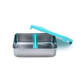 Edelstahl Znünibox Melii mit Trennsteg Blau