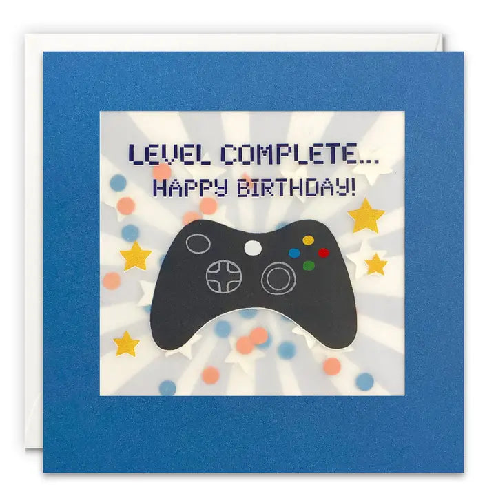 Geburtstagskarte Game Level Complete