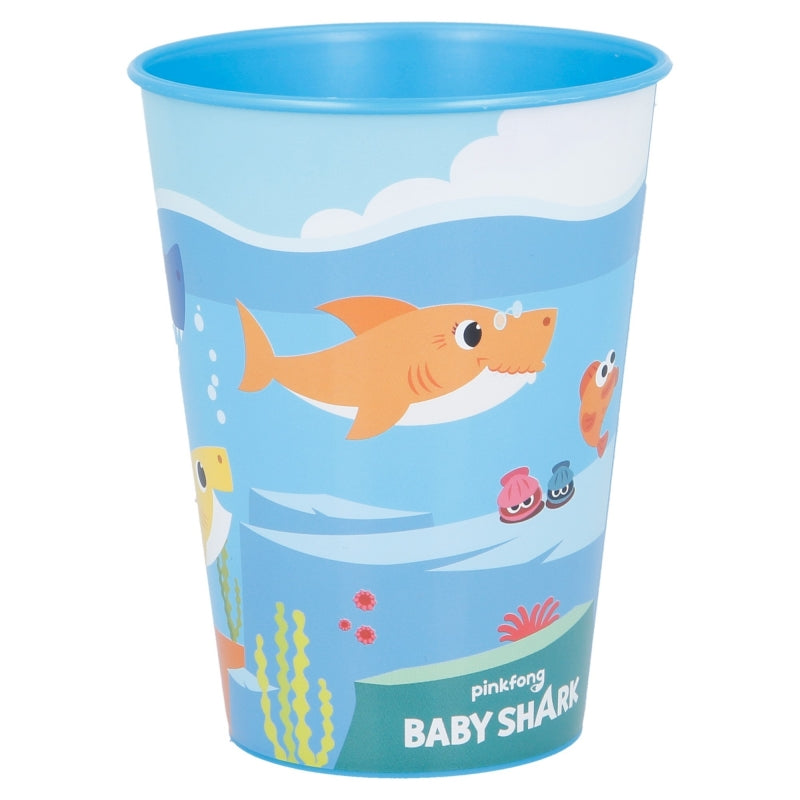 Comic Zahnputz Trinkbecher Baby Shark klein