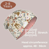 Kinder Beanie Mütze & Loop Schal Reflektierend Waldtiere