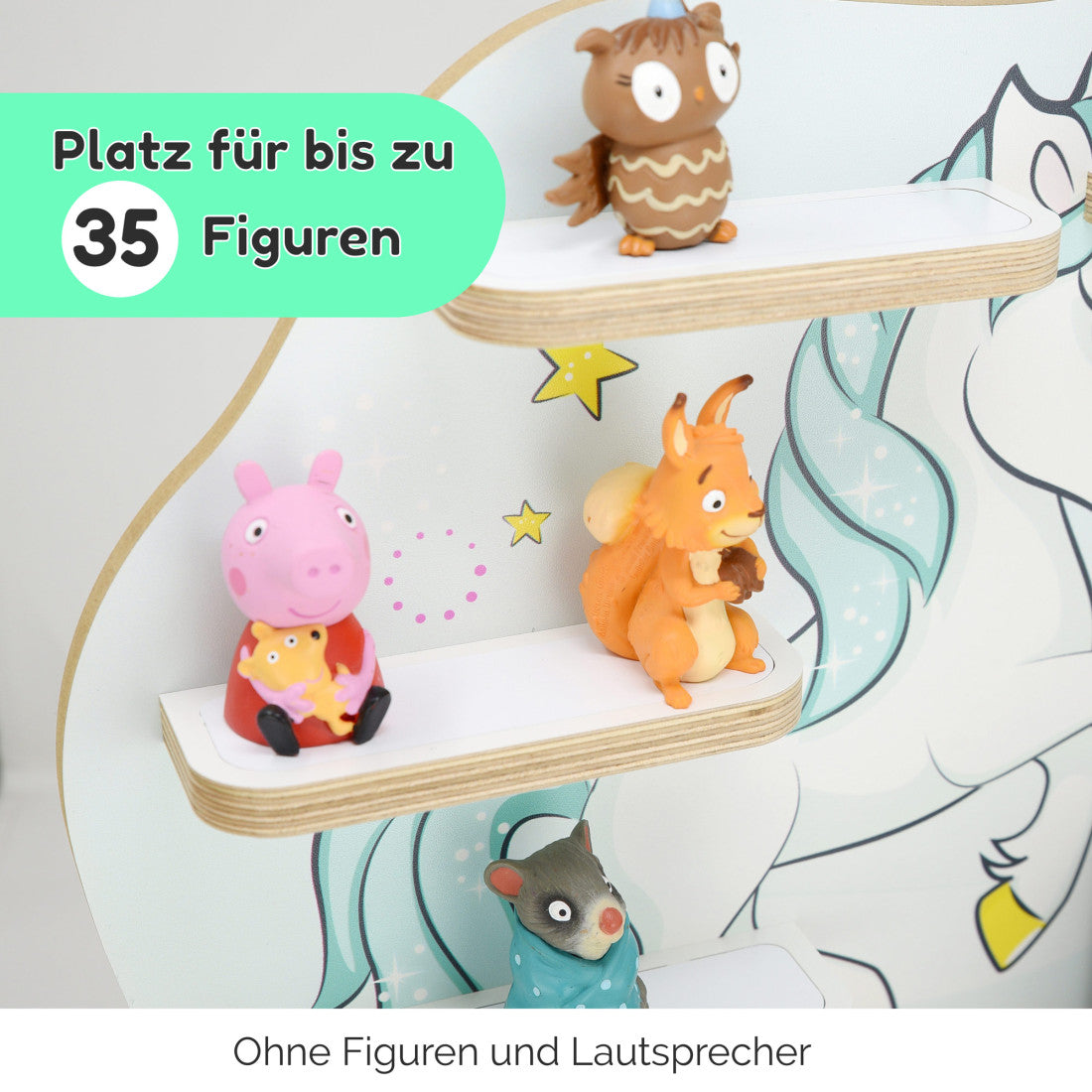 Toniebox 1 & 2 Regal Einhorn mit Regenbogen