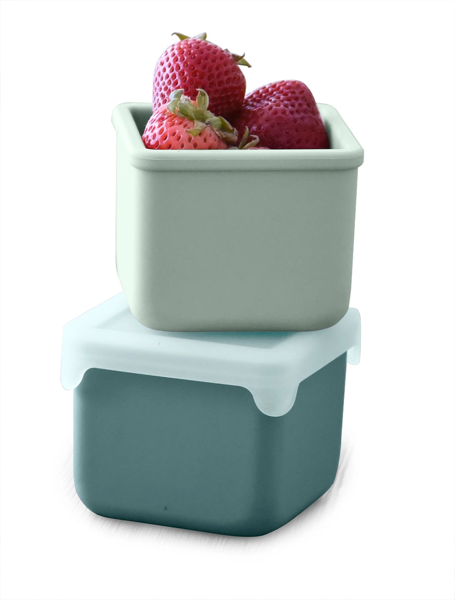 Snackbehälter XL aus Silikon Sage / Salbei