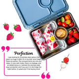 Znünibox Edelstahl Yumbox Prêt Glitzer Hellblau