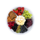 Znünibox Runde Snackle-Plattenbox Elfenbein