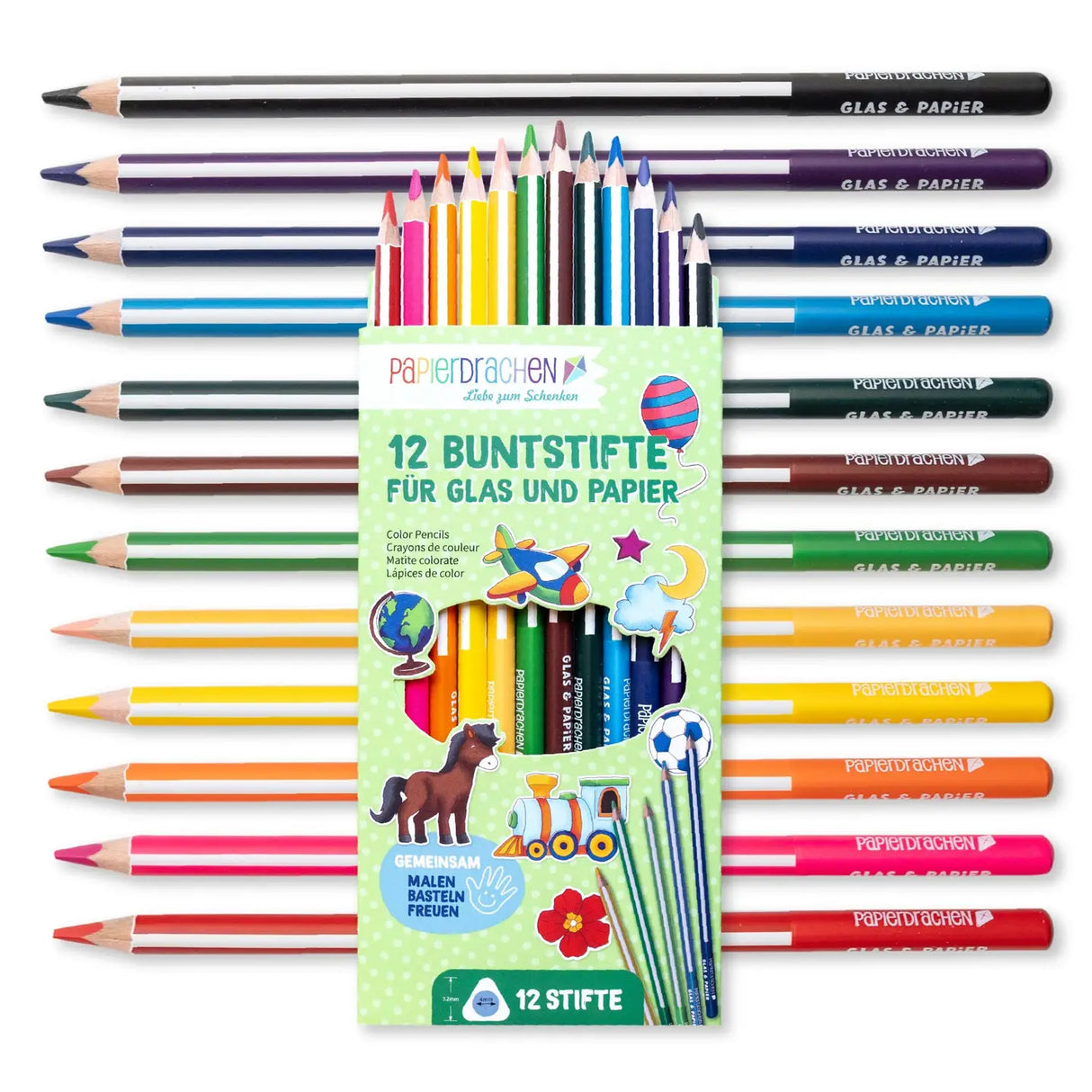Bicolor Buntstifte für Glas und Papier