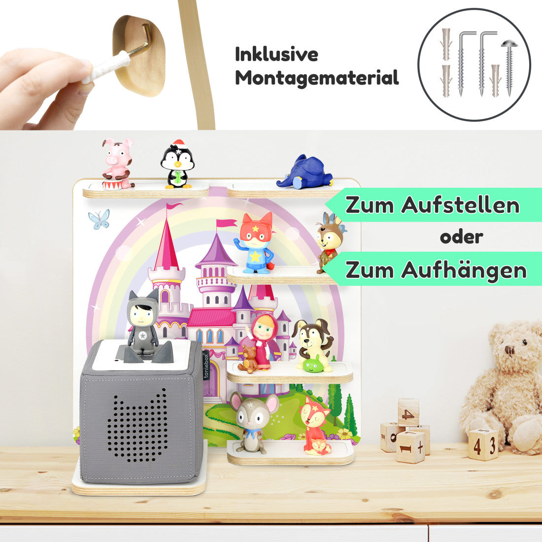 Toniebox 1 & 2 Regal Multi Märchenschloss