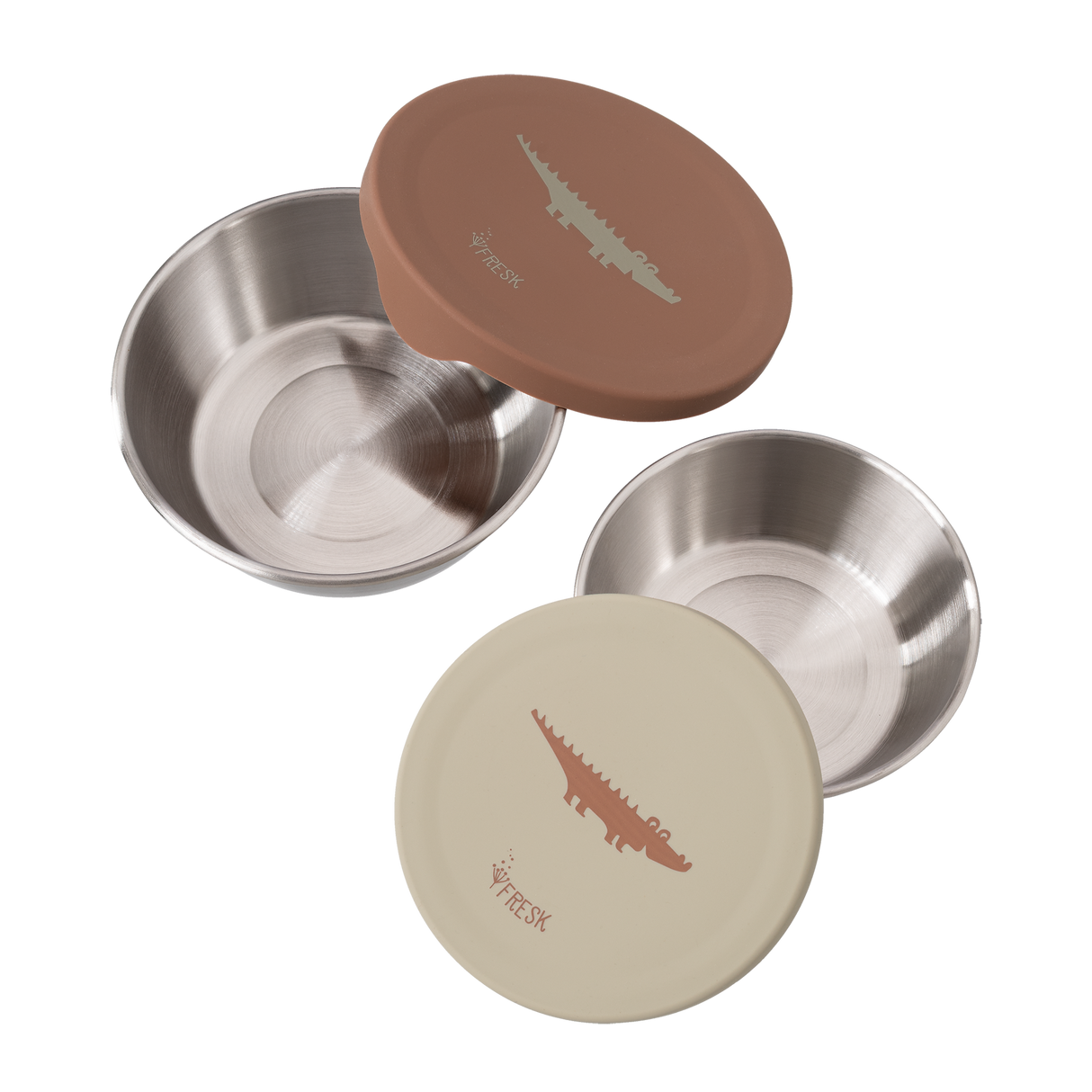 Edelstahl Znünibox Snackbox Krokodil