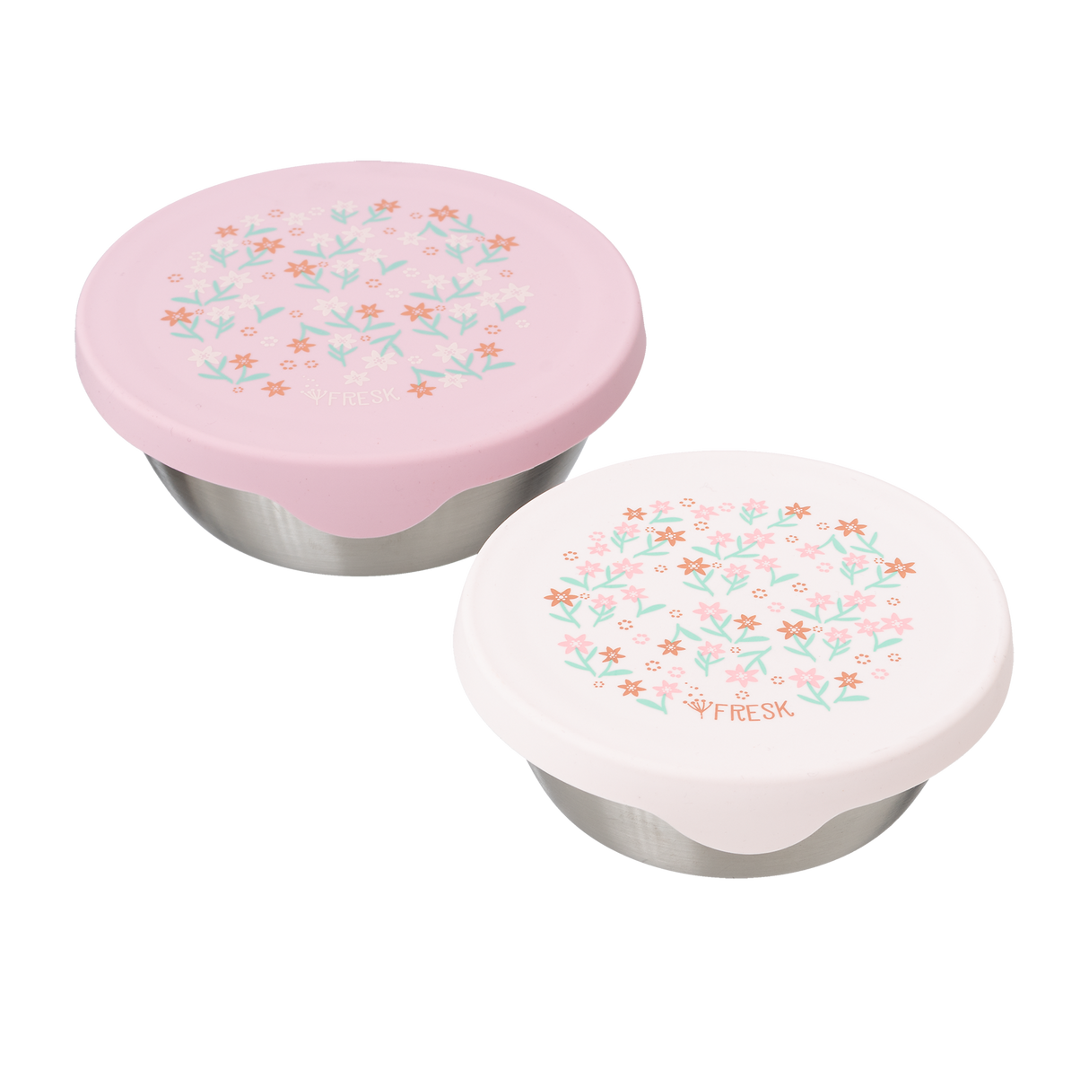 Edelstahl Znünibox Snackbox Blume