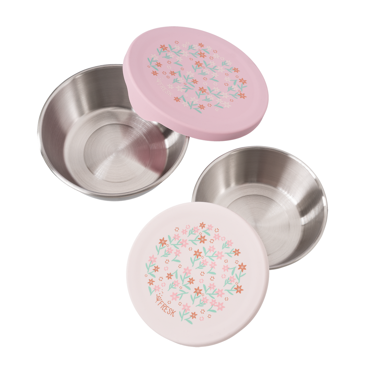 Edelstahl Znünibox Snackbox Blume